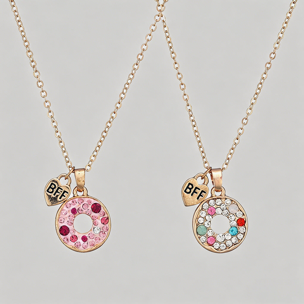 Sparkle Donut BFF Friendship N - Shopdayla Wholesale - #7714