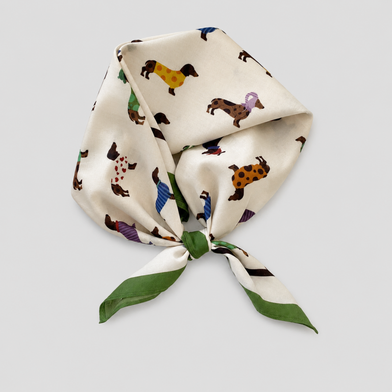 Floral Cotton Square Scarf Hea - Shopdayla Wholesale - #8386