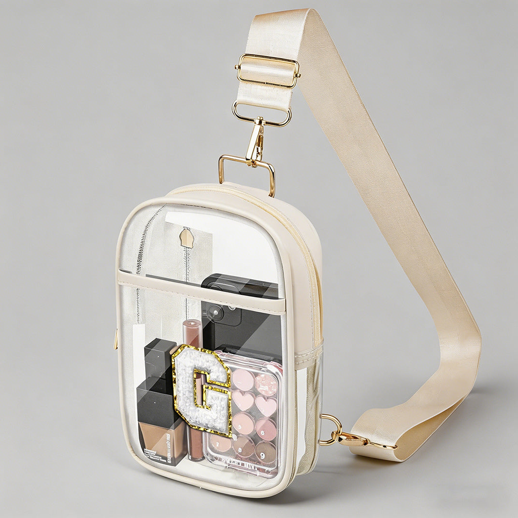 Clear Crossbody Cosmetic Bag