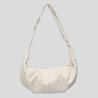 Soft Leather Crescent Hobo Bag - Shopdayla Wholesale - #1122