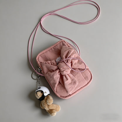 Cute Bow Decor Crossbody Bag - Shopdayla Wholesale - #7266