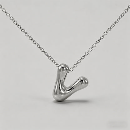 3D Bubble Letter Initial Neckl - Shopdayla Wholesale - #0946