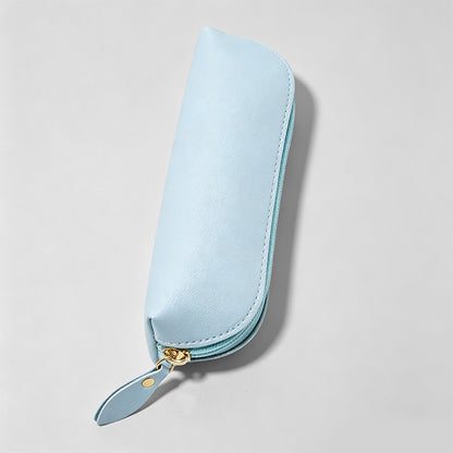 Faux Leather Pencil Case