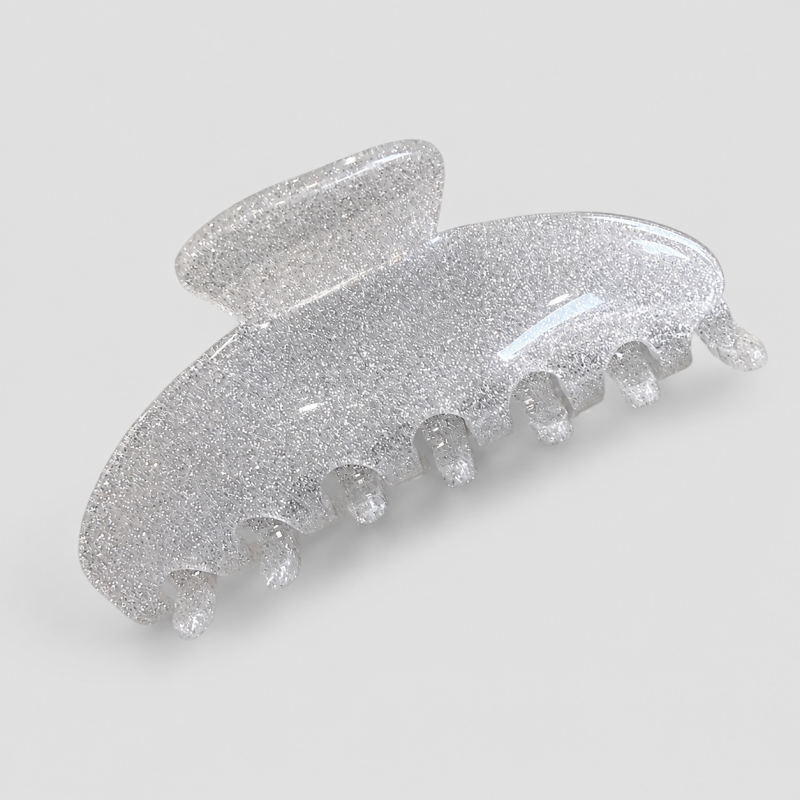 Glitter Marbled 7-Tooth Large Shark Hair Claw Clip
