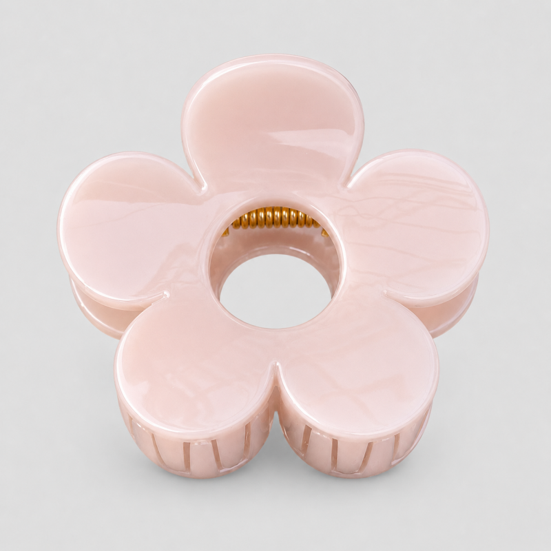 Marbled Flower Claw Clip