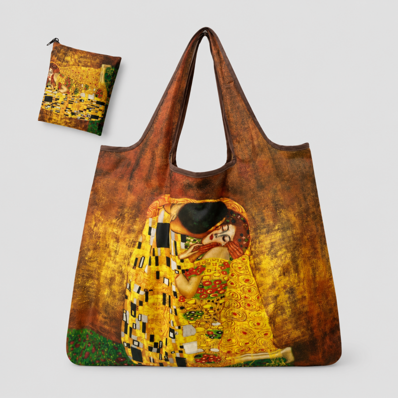 Foldable Printed Reusable Shopping Tote Bag