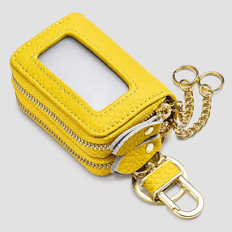 Double Zip Key Pouch