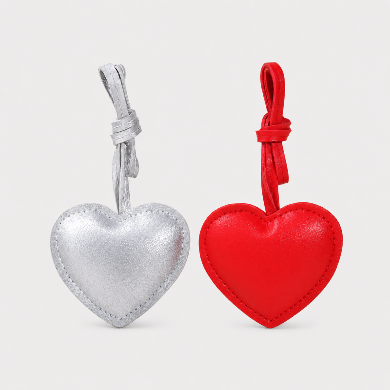 Fresh 3D Heart Bag Charm