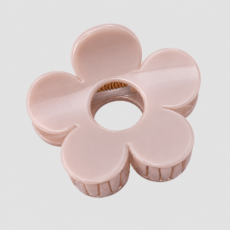 Marbled Flower Claw Clip