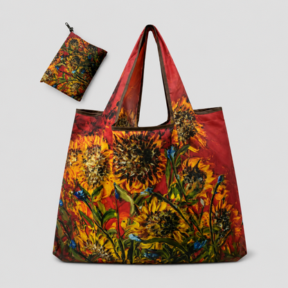 Foldable Printed Reusable Shopping Tote Bag