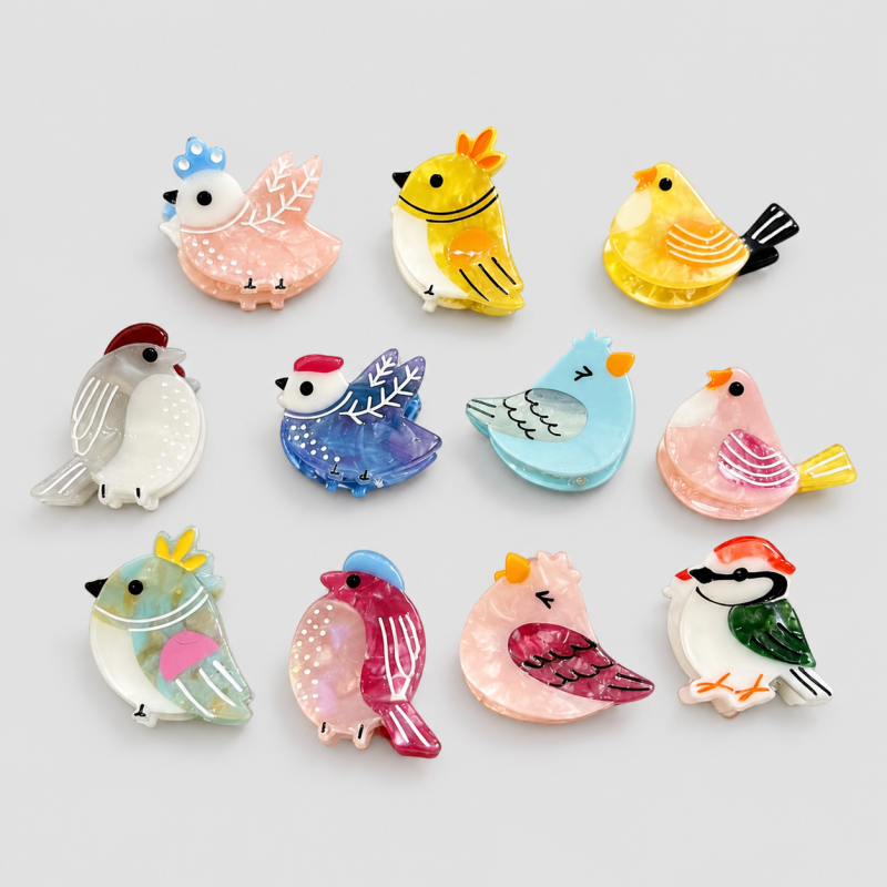 Mini Cartoon Chick Hair Clip