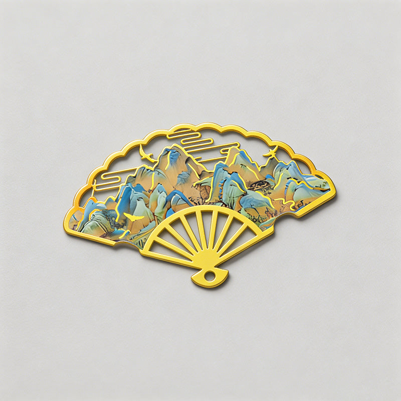 5 Random Retro Oil Painting Floral Metal Paper Clips Sets