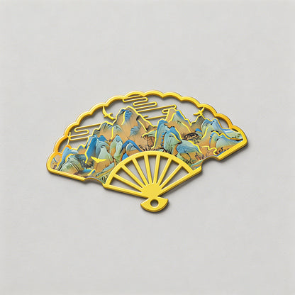 5 Random Retro Oil Painting Floral Metal Paper Clips Sets