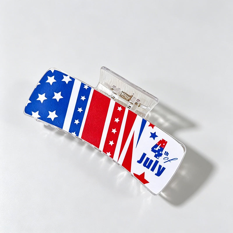 Independence Day Print Hair Clip