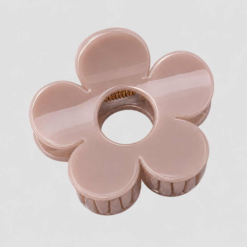 Marbled Flower Claw Clip