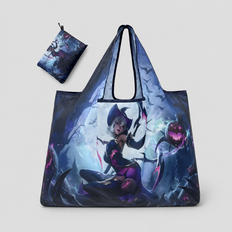 Foldable Printed Reusable Shopping Tote Bag