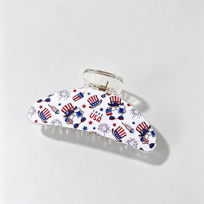 Patriotic Print Hair Clip
