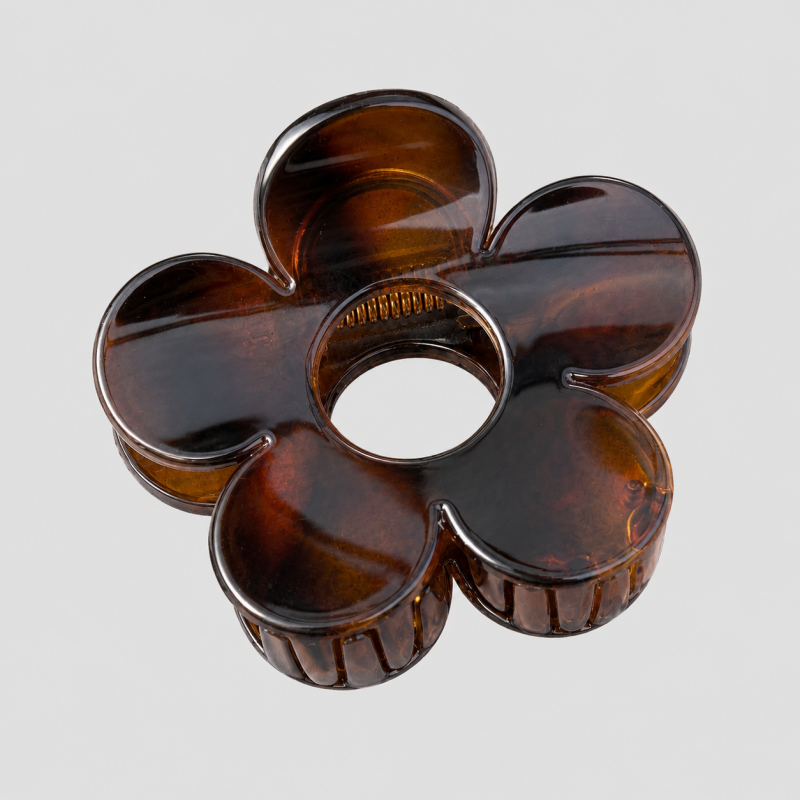 Marbled Flower Claw Clip