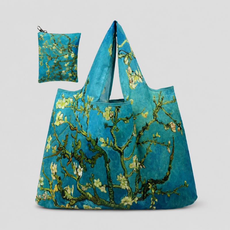 Foldable Printed Reusable Shopping Tote Bag