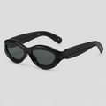 Retro Two-Tone Oval Fashion Sunglasses