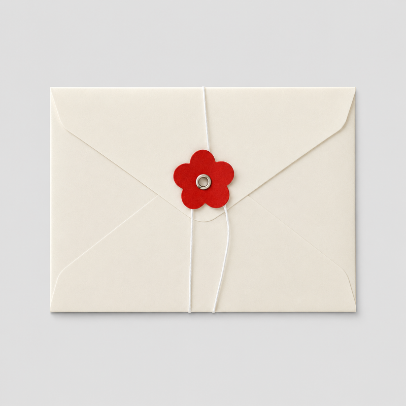 10PCS Retro Kraft Paper Heart Tie Sealing Envelopes