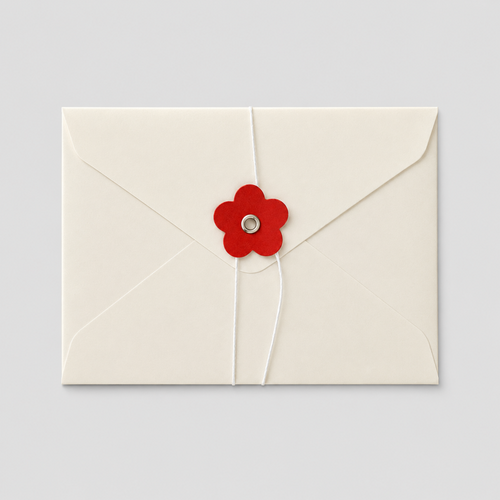 10PCS Retro Kraft Paper Heart Tie Sealing Envelopes