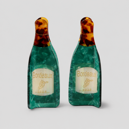 Wine Bottle Hair Claw Clip