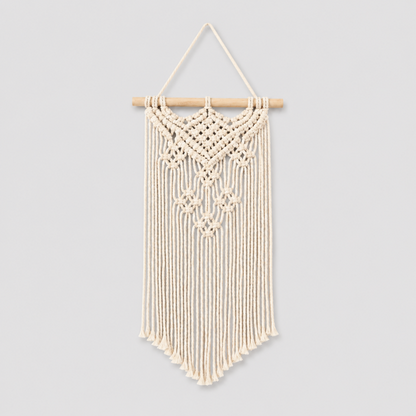 Pure Cotton Boho Star Mini Macrame Wall Hanging