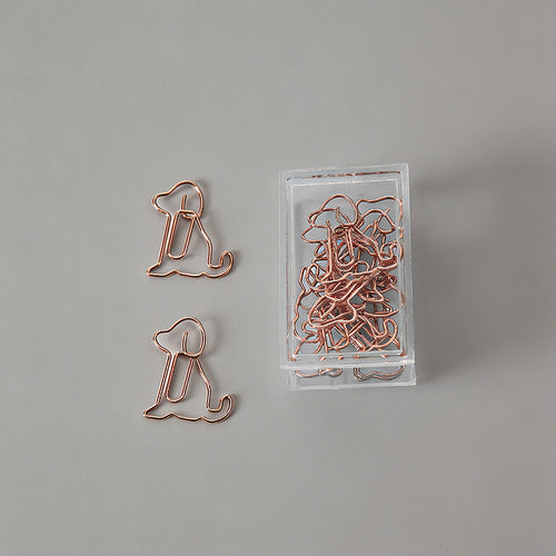 12PCS Creative Boxed Animal Shape Metal Paper Clips