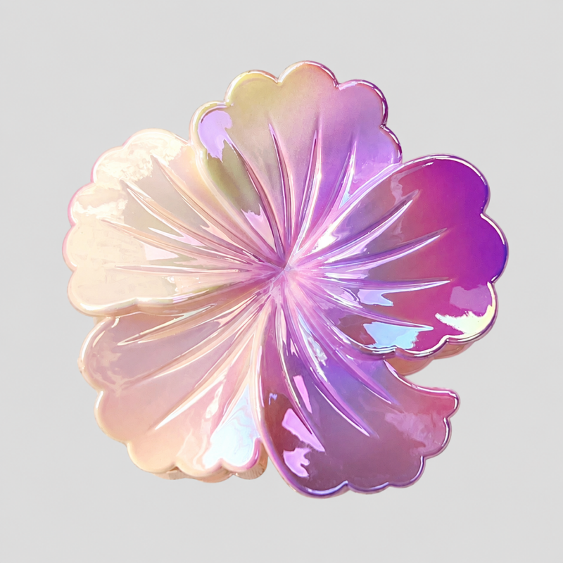 Iridescent Five-Petal Flower Hair Claw Clip