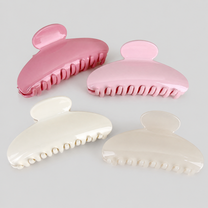 Solid Color Shark Hair Claw Clip