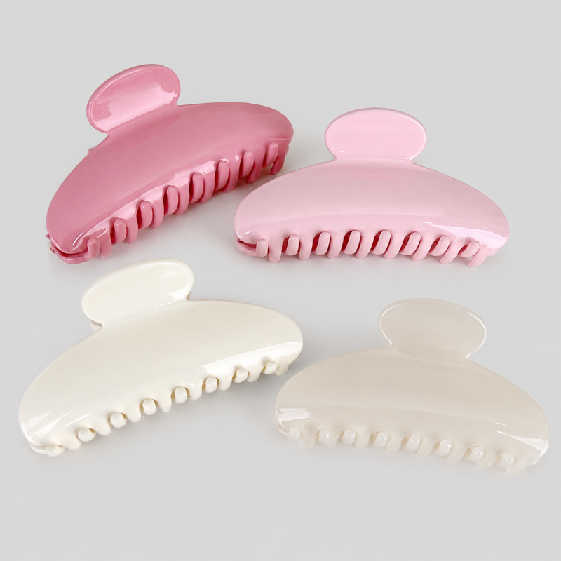 Solid Color Shark Hair Claw Clip