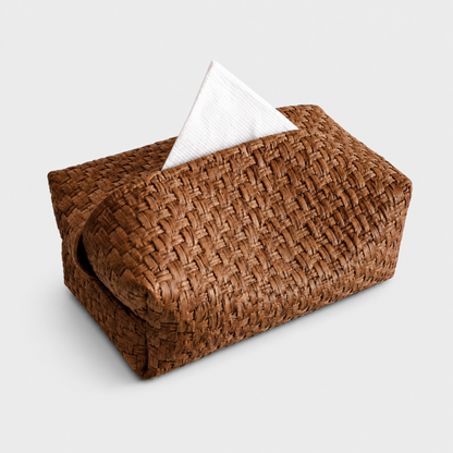 Faux Straw Tissue Box
