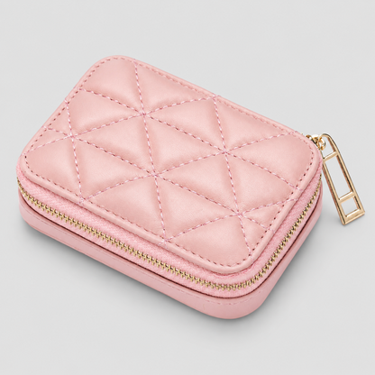 Quilted Jewelry Travel Case