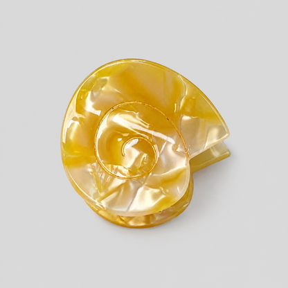 Nautilus Conch Gold Line Hair Claw Clip