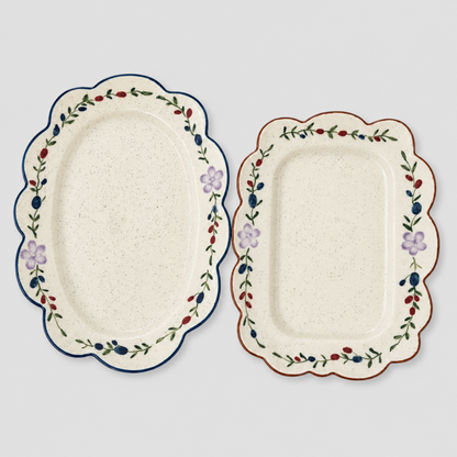 Floral Snack Plate