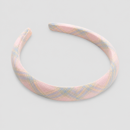 Fresh Sweet Macaron Plaid Headband