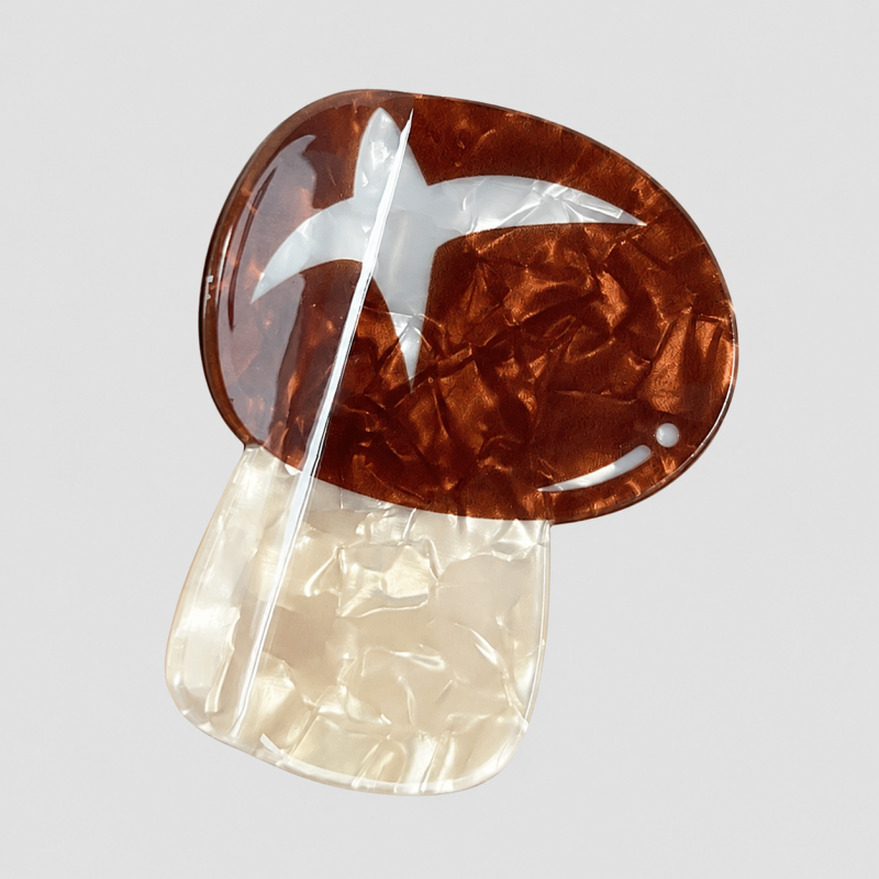 Vegetable & Fruit Marbled Hair Claw Clip