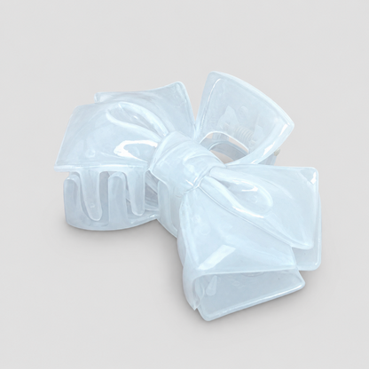 Pastel Blue Big Bow Hair Claw Clip