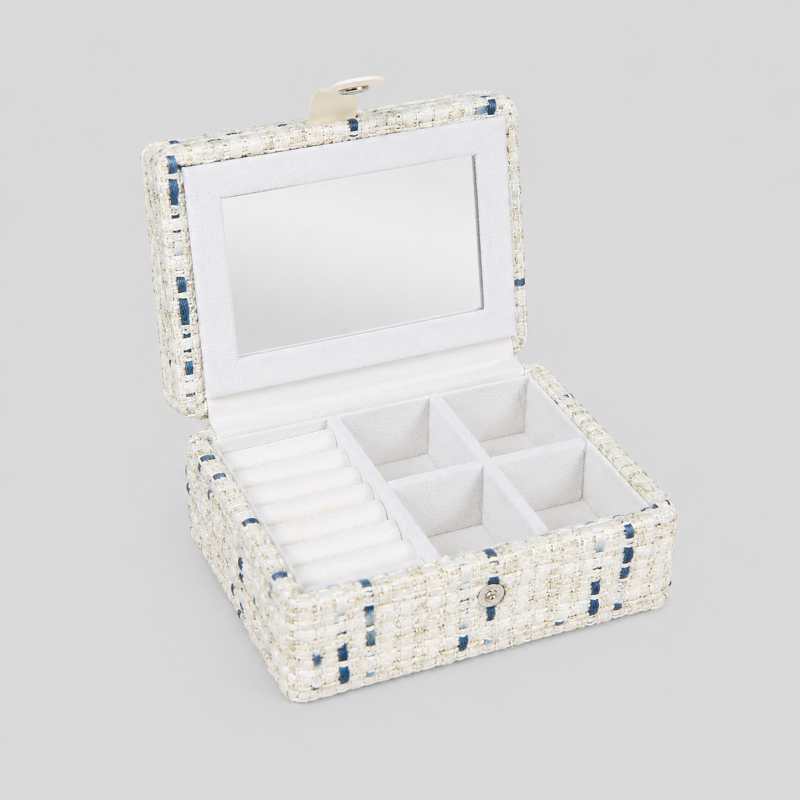 Plaid Travel Jewelry Box