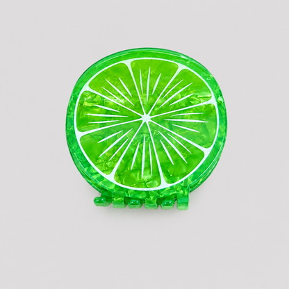Round Fruit Slice Hair Claw Clip