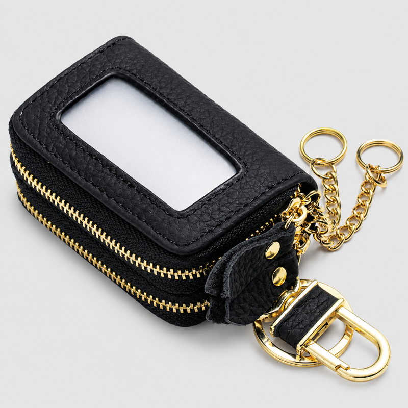 Double Zip Key Pouch