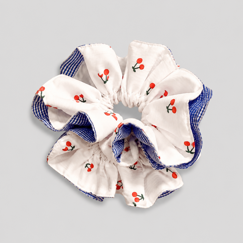 Gingham Scrunchie