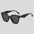 Retro Rivet Square Cat Eye Fashion Sunglasses
