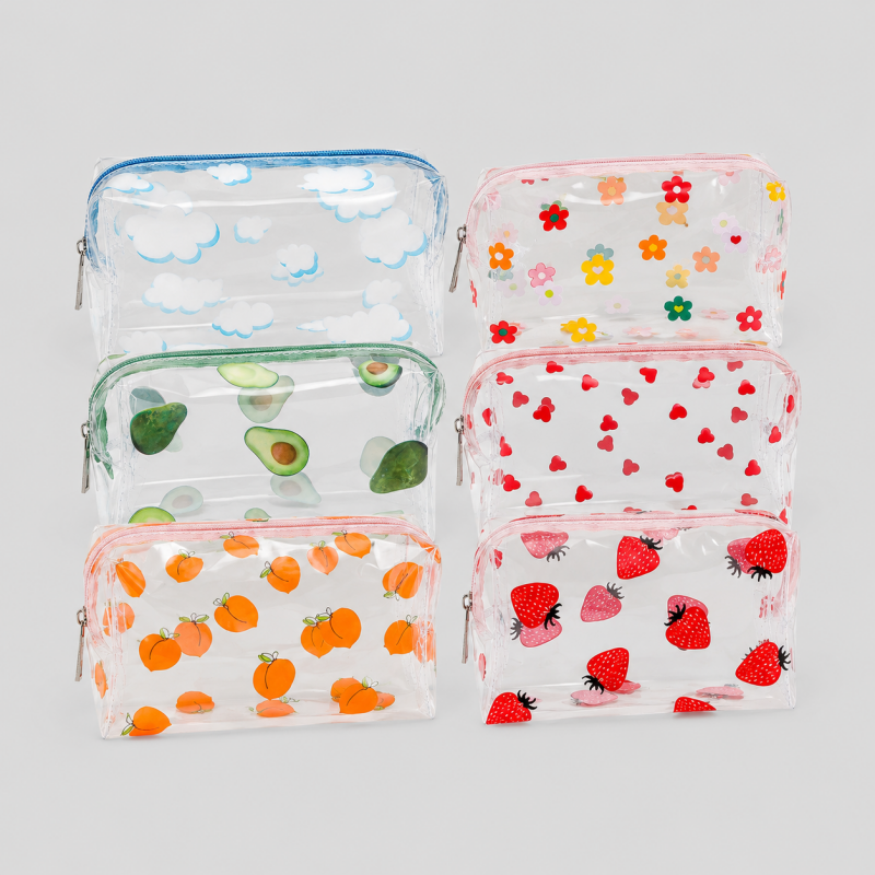 Pattern Clear Cosmetic Storage Bag