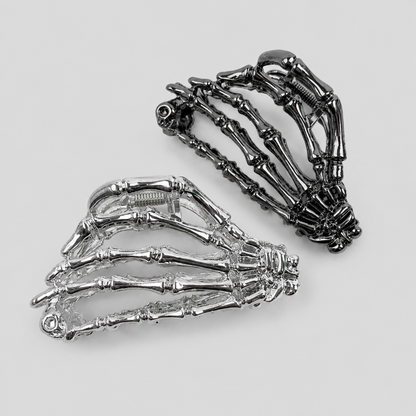 Alloy Bone & Spider Hair Claw Clips