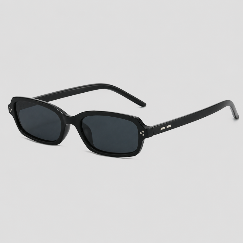Small Rectangle Rivet Fashion Sunglasses