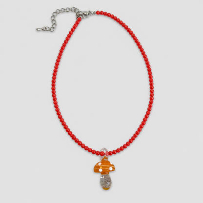 Colorful Glass Candy Bead Necklace