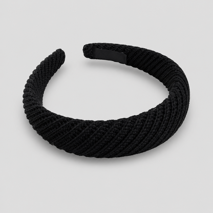 Solid Color Knitted Wide Fabric Headband
