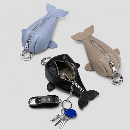 Whale Zipper Coin Pouch